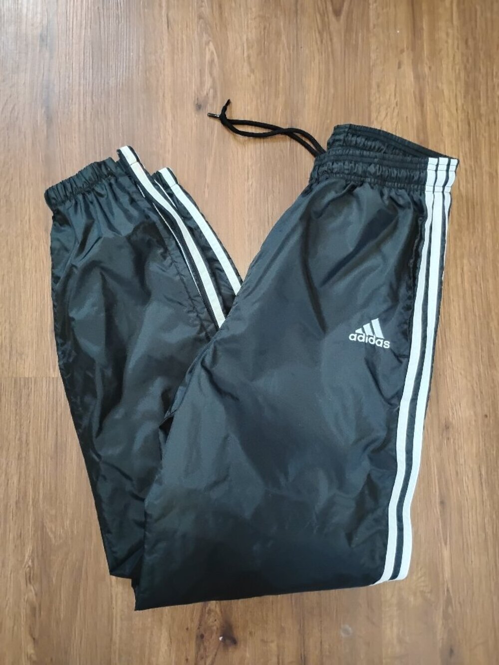 Vintage Adidas 3 Stripe Wind Pants Joggers Trainers